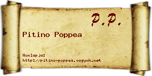 Pitino Poppea névjegykártya